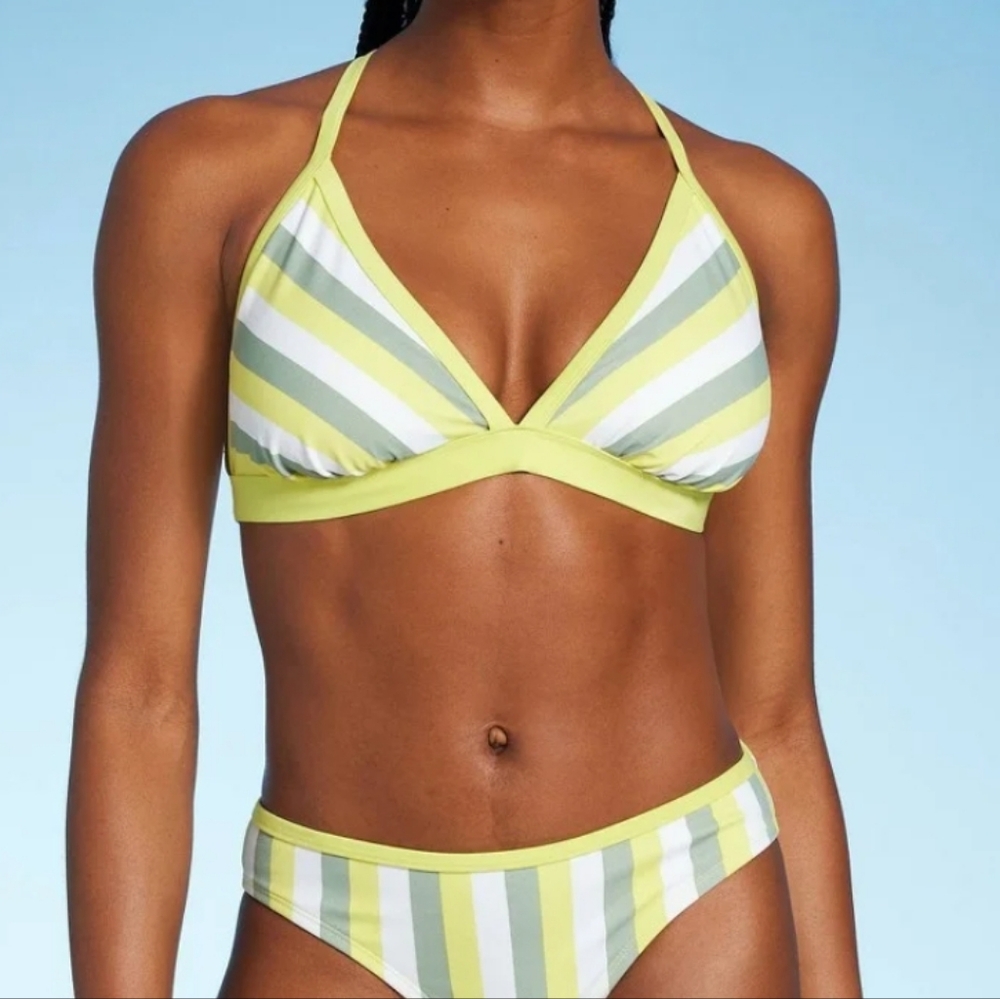 Kona Sol Women's Triangle Bikini Top Size Large 12/14 NWT